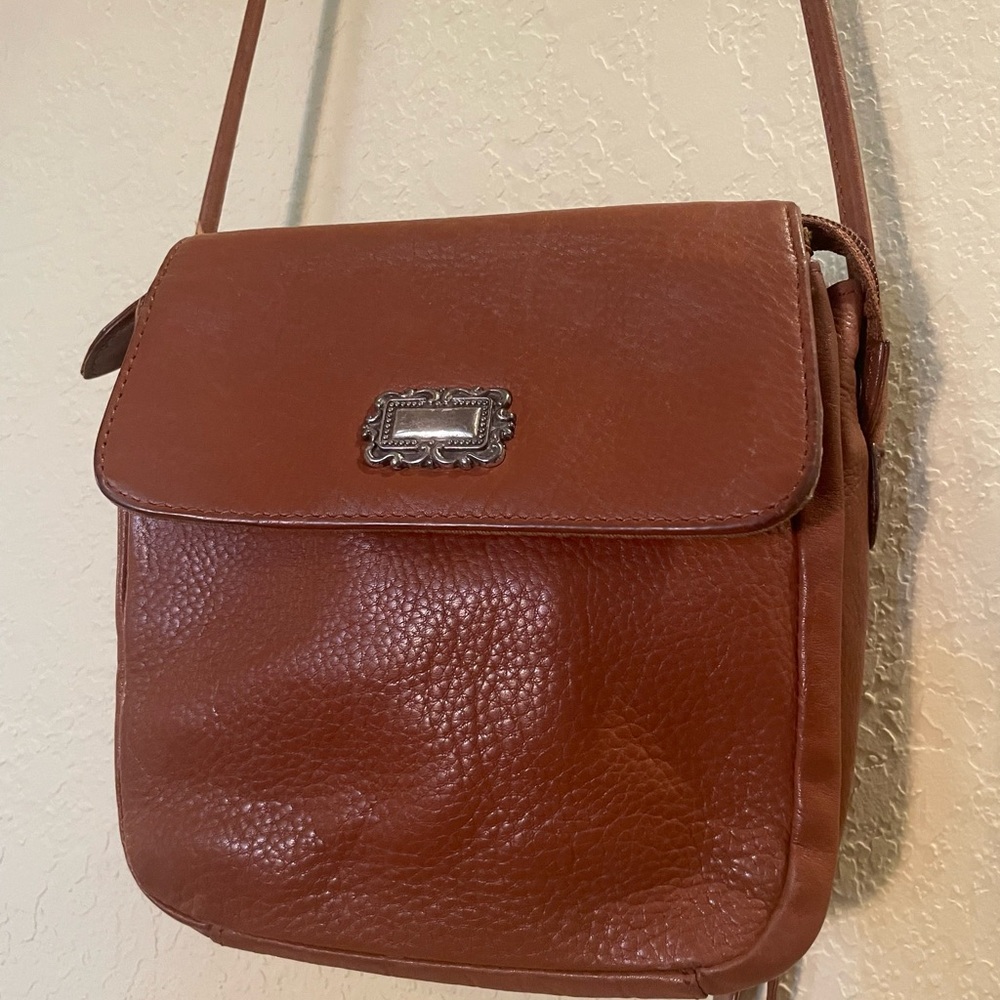 Fossil Brown Leather Crossbody Bag